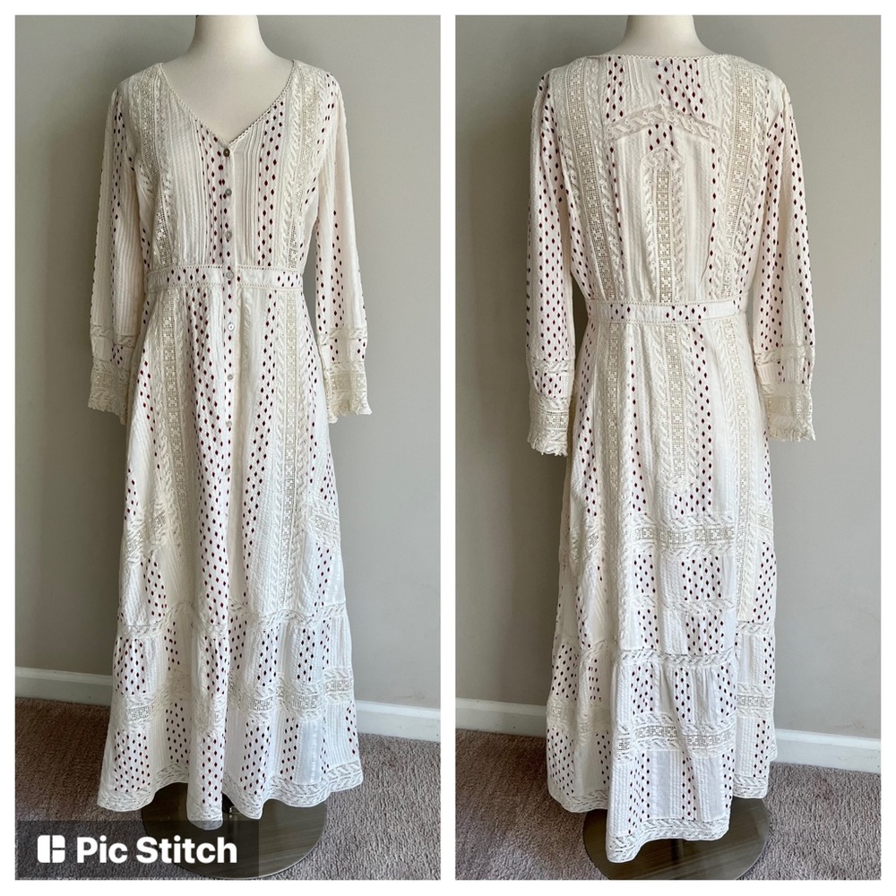LoveShackFancy Desert Victorian Maxi Dress